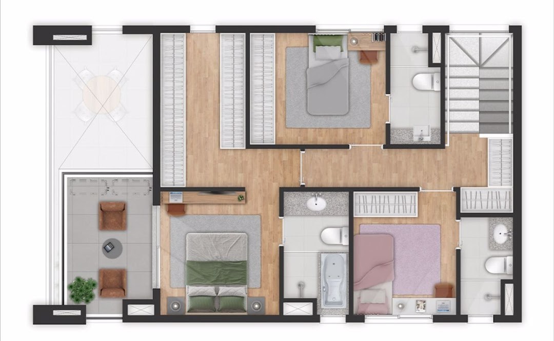 Apartamento, 3 quartos, 91 m² - Foto 8