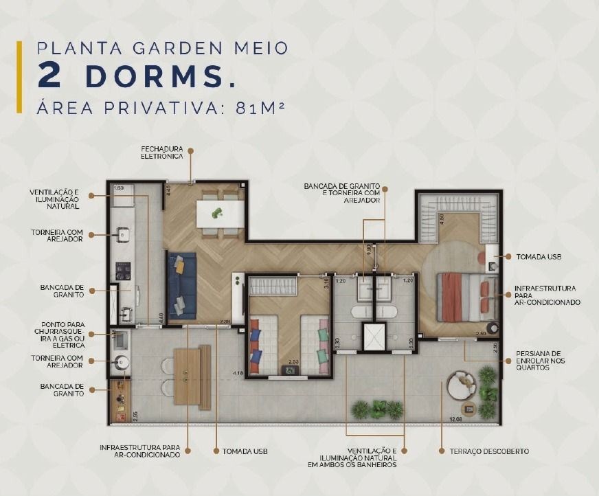 Apartamento, 2 quartos, 60 m² - Foto 6