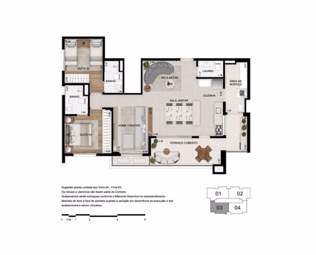 Apartamento, 4 quartos, 130 m² - Foto 4