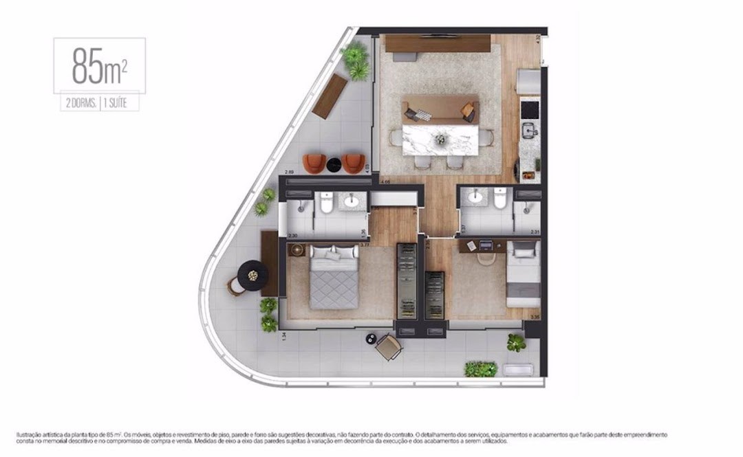 Apartamento, 1 quarto, 44 m² - Foto 8