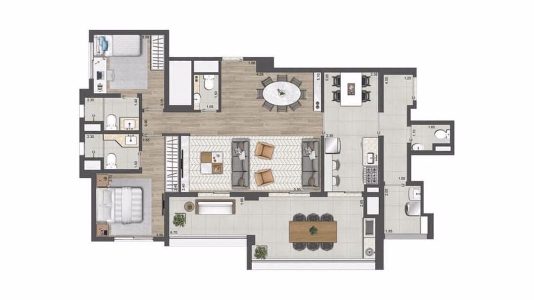 Apartamento, 3 quartos, 115 m² - Foto 1