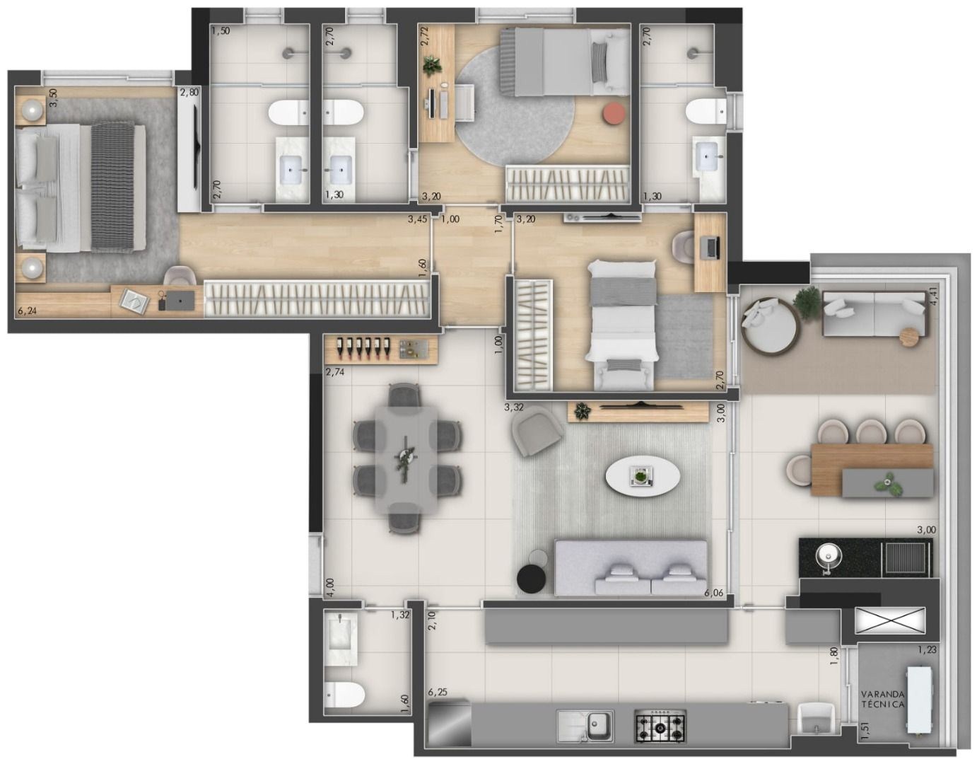 Apartamento, 3 quartos, 115 m² - Foto 23