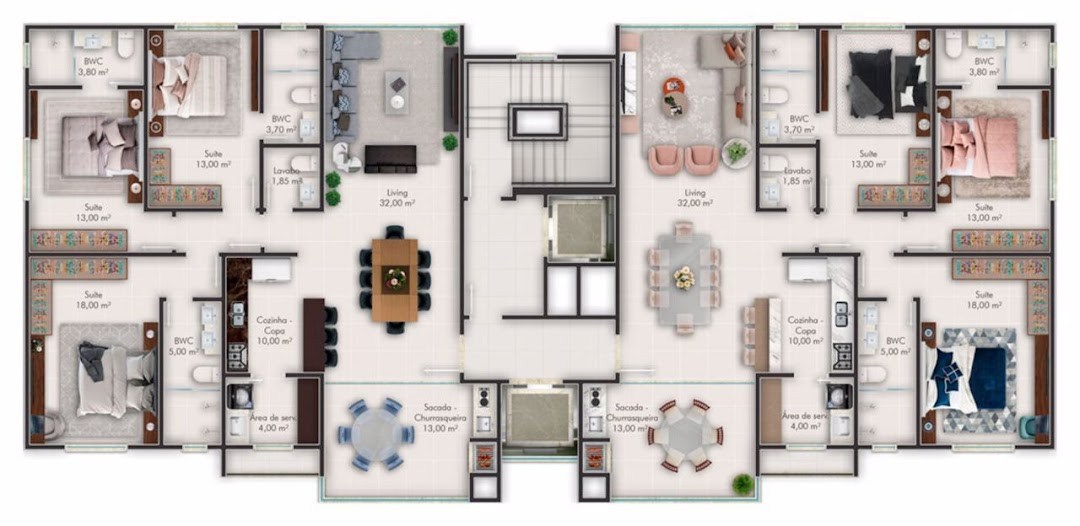 Apartamento, 3 quartos, 132 m² - Foto 3