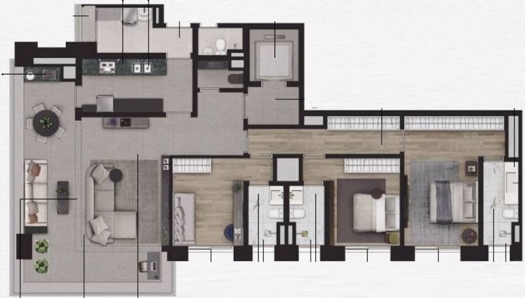 Apartamento, 2 quartos, 135 m² - Foto 11