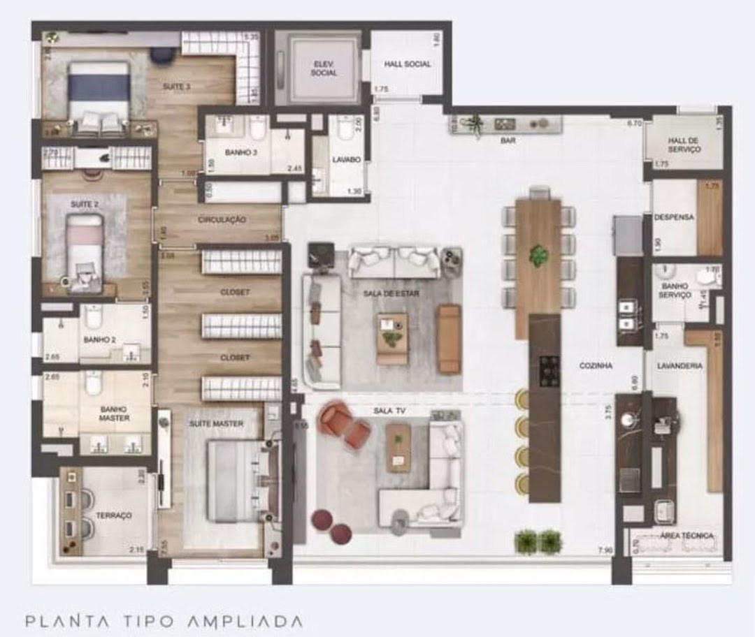 Apartamento, 3 quartos, 209 m² - Foto 13