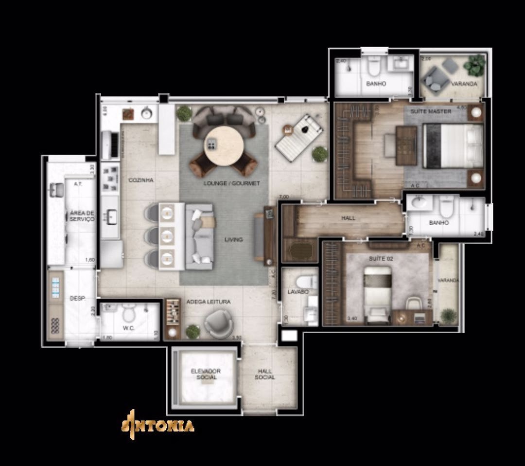 Apartamento, 2 quartos, 73 m² - Foto 34