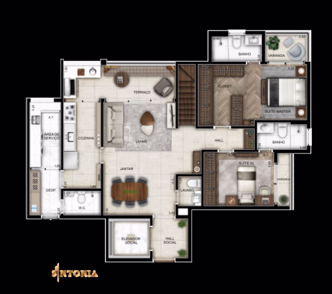 Apartamento, 2 quartos, 73 m² - Foto 5