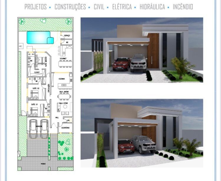 Casa, 3 quartos - Foto 1