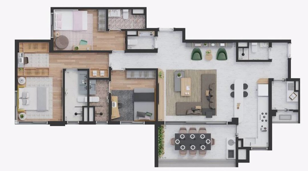 Apartamento, 3 quartos, 139 m² - Foto 16