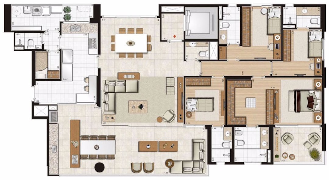 Apartamento, 4 quartos, 235 m² - Foto 11