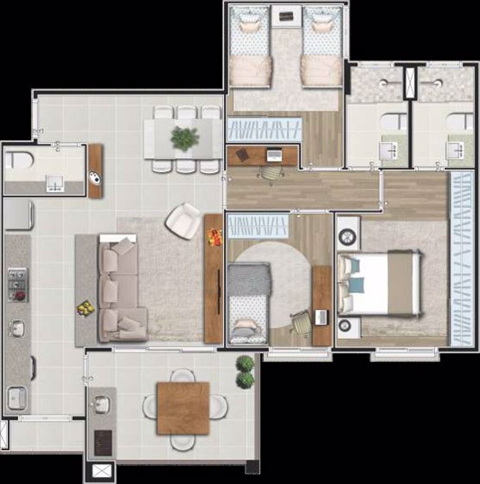 Apartamento, 3 quartos, 91 m² - Foto 20