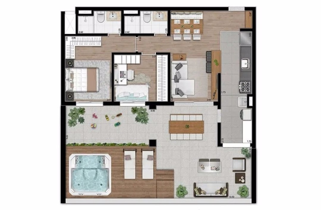 Apartamento, 2 quartos, 173 m² - Foto 1