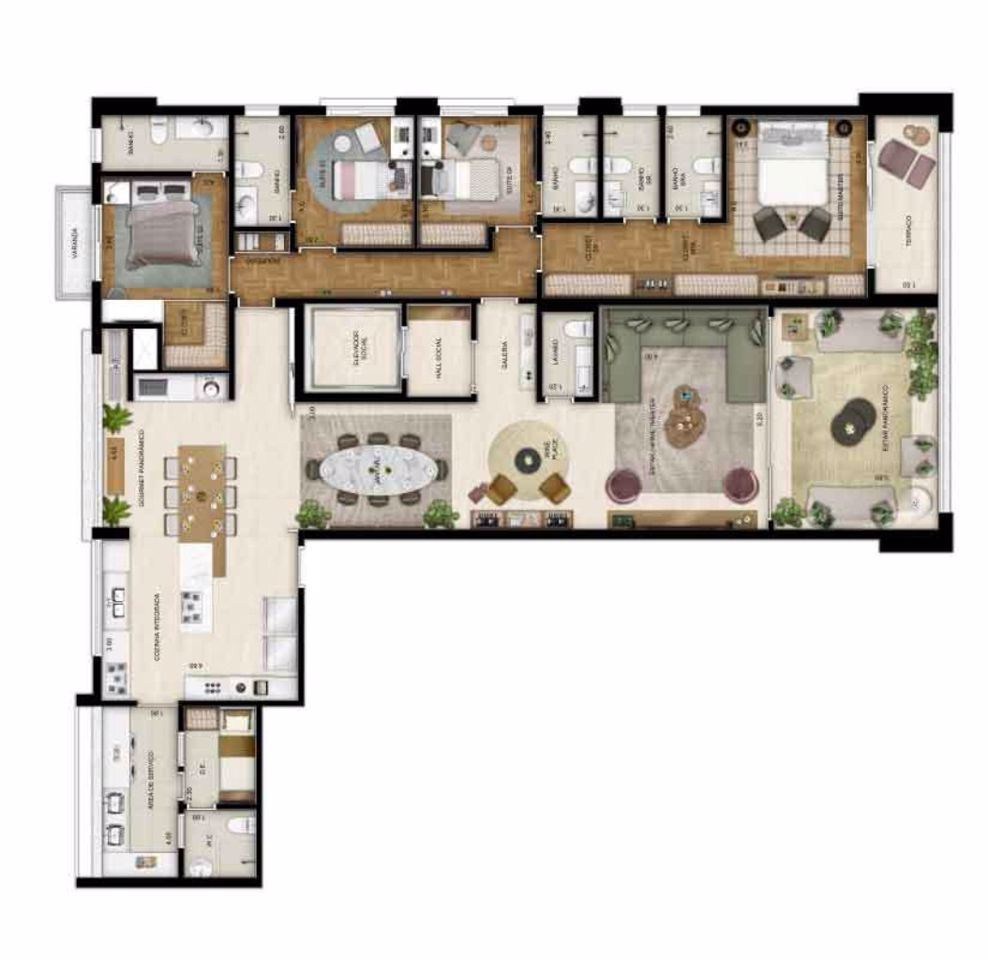 Apartamento, 4 quartos, 252 m² - Foto 20