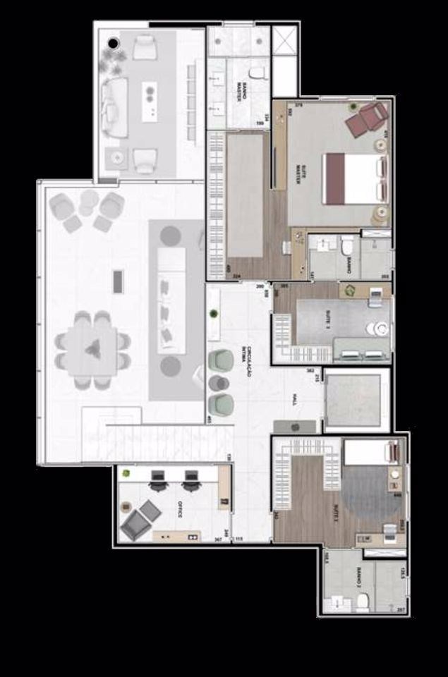 Apartamento, 3 quartos, 190 m² - Foto 3