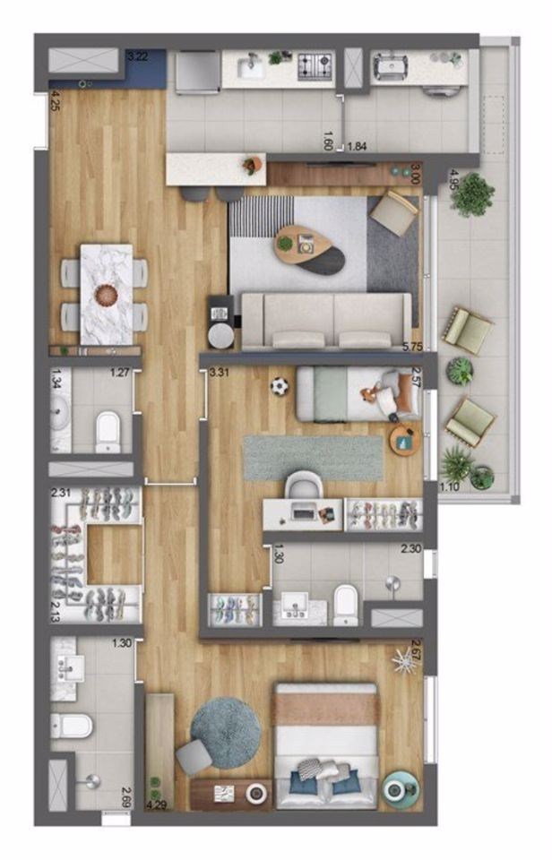 Apartamento, 2 quartos, 81 m² - Foto 9
