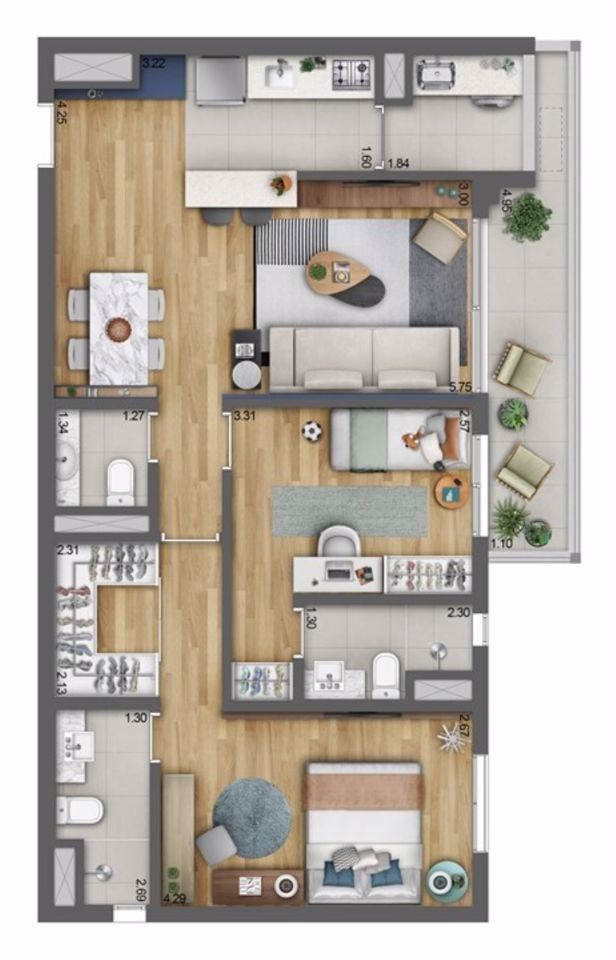 Apartamento, 2 quartos, 99 m² - Foto 23