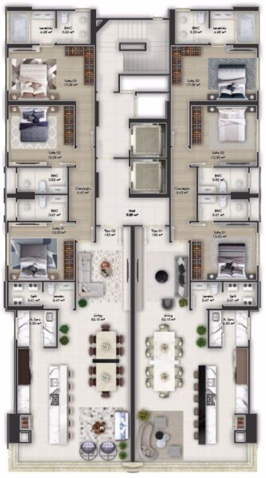 Apartamento, 3 quartos, 153 m² - Foto 3