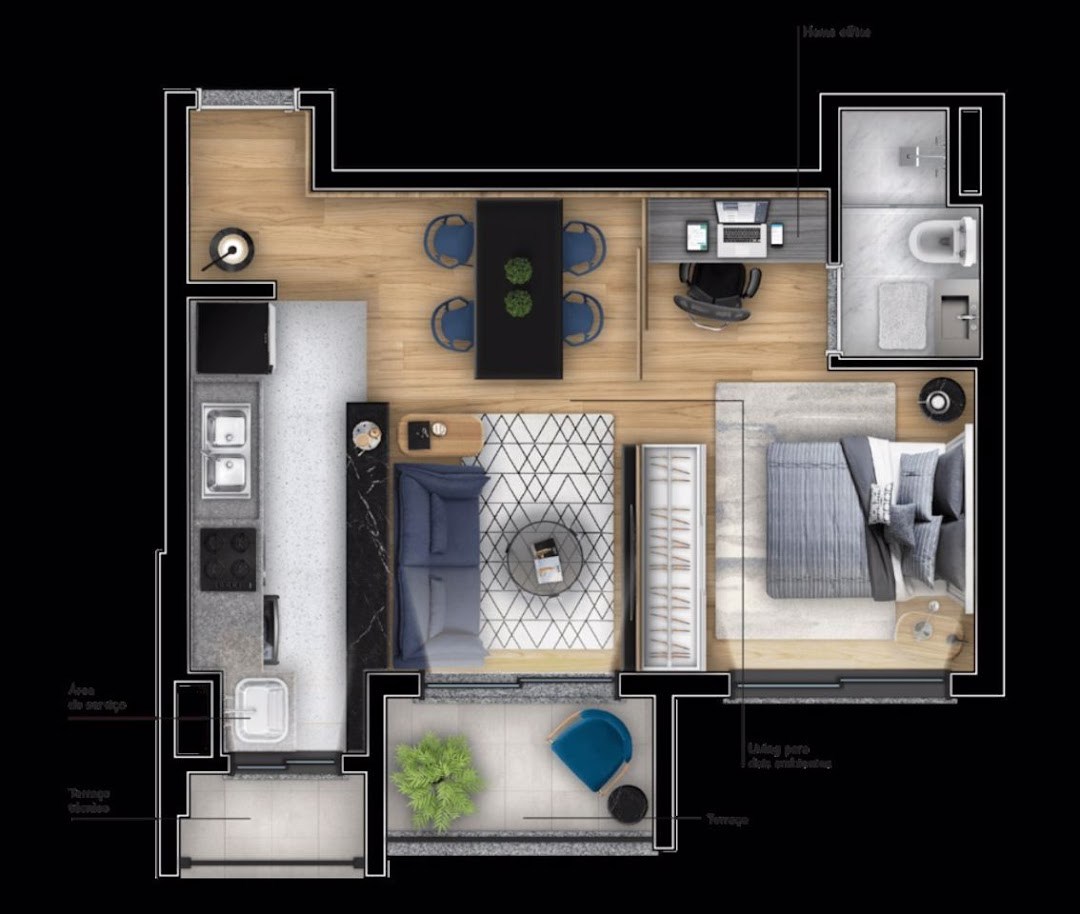 Apartamento, 1 quarto, 102 m² - Foto 13