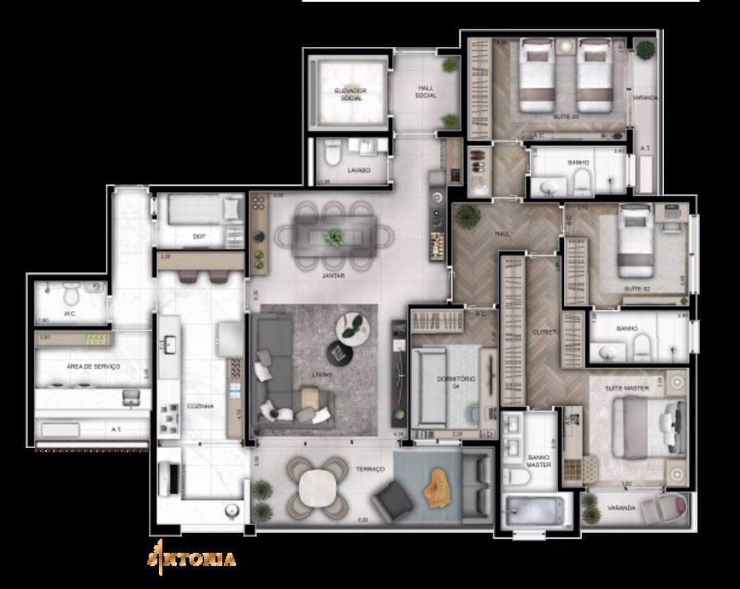 Apartamento, 4 quartos, 162 m² - Foto 17