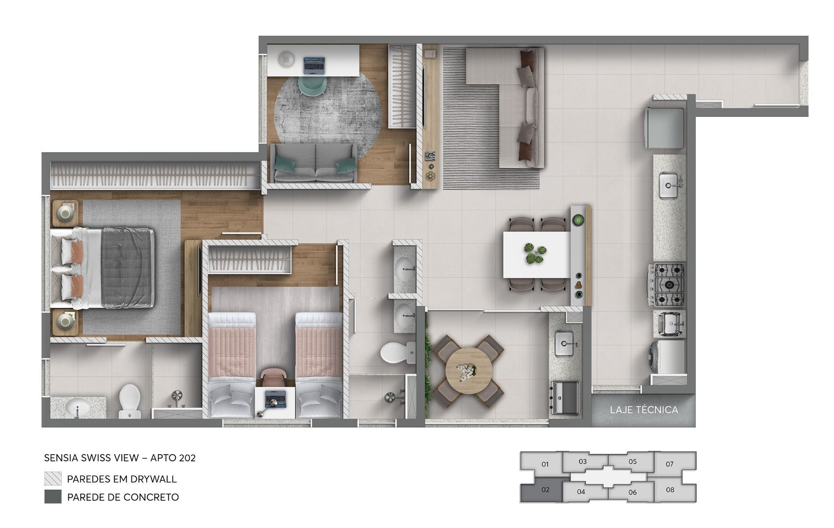 Apartamento, 2 quartos, 60 m² - Foto 31