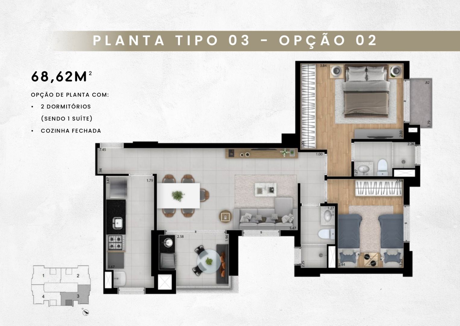Apartamento, 2 quartos, 68 m² - Foto 19