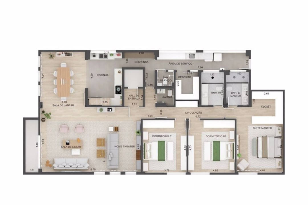 Apartamento, 3 quartos, 222 m² - Foto 7