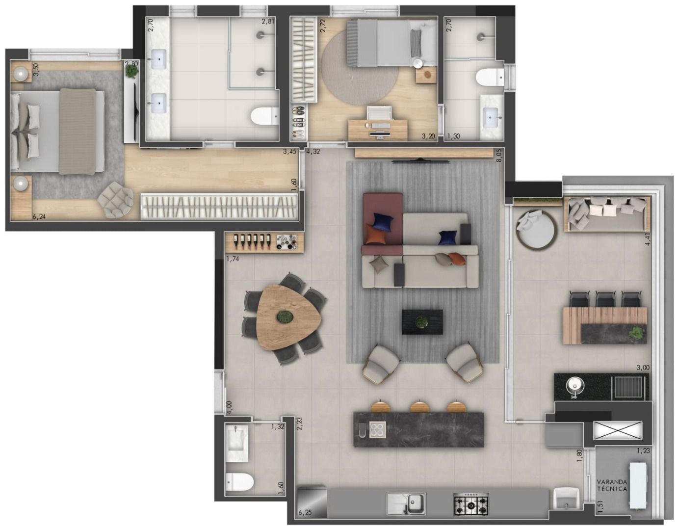Apartamento, 3 quartos, 115 m² - Foto 24