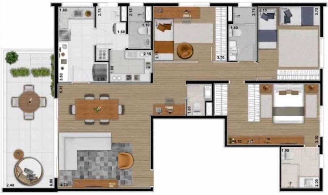 Apartamento, 3 quartos, 193 m² - Foto 15