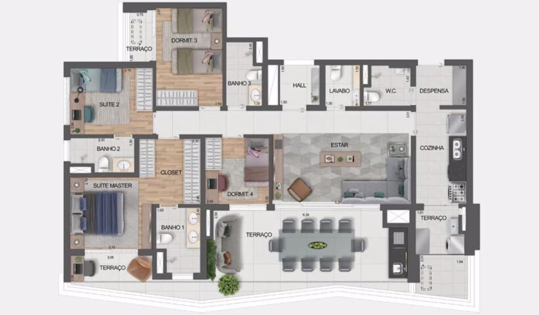 Apartamento, 4 quartos, 144 m² - Foto 31