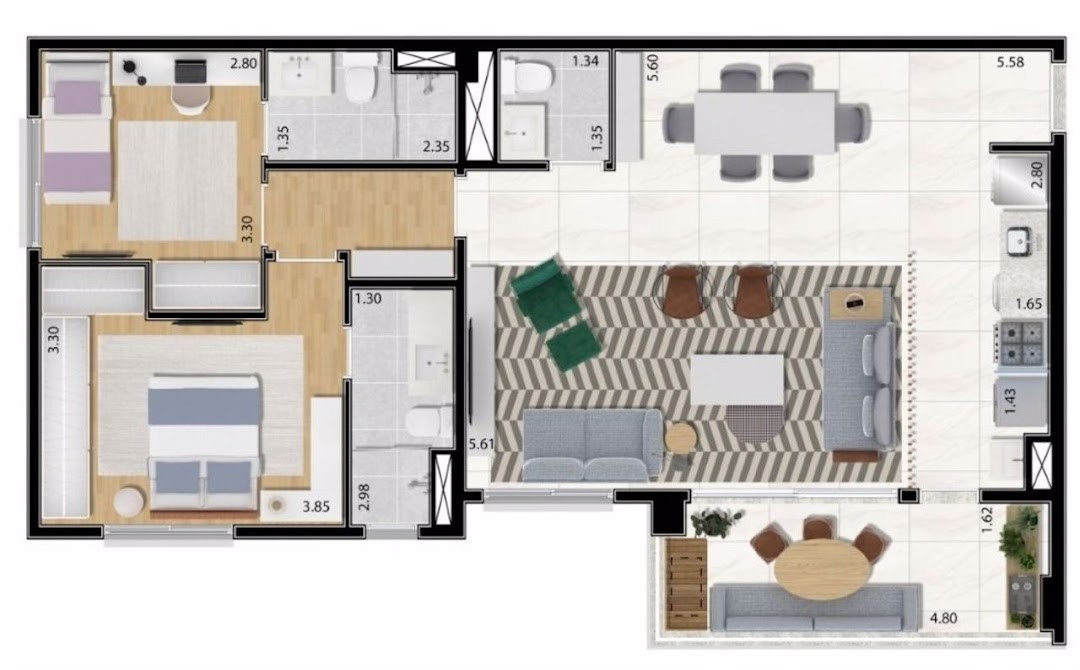 Apartamento, 3 quartos, 89 m² - Foto 13