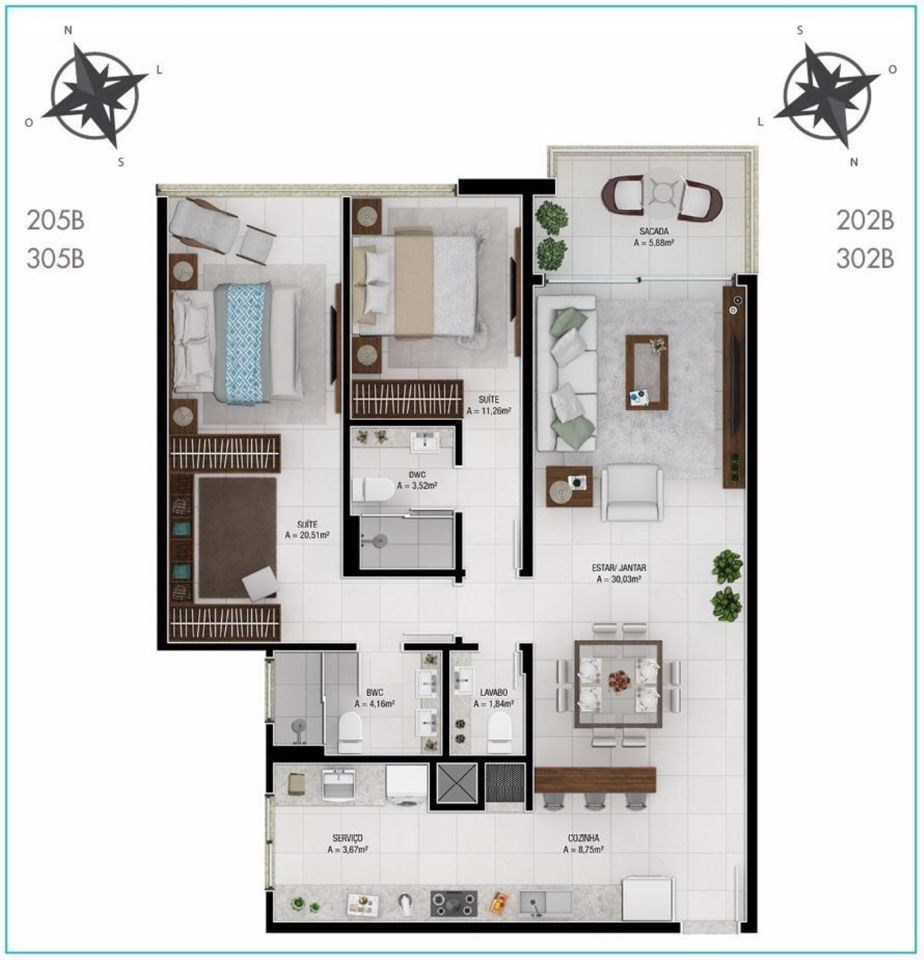 Apartamento, 3 quartos, 184 m² - Foto 53