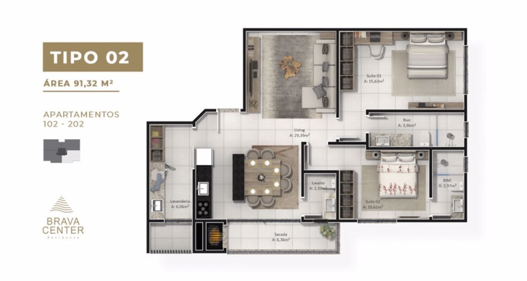 Apartamento, 2 quartos, 91 m² - Foto 14