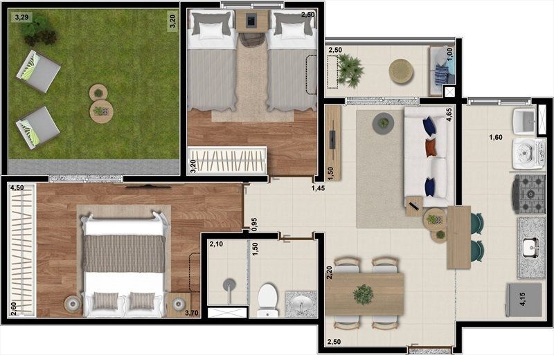 Apartamento, 2 quartos, 49 m² - Foto 21