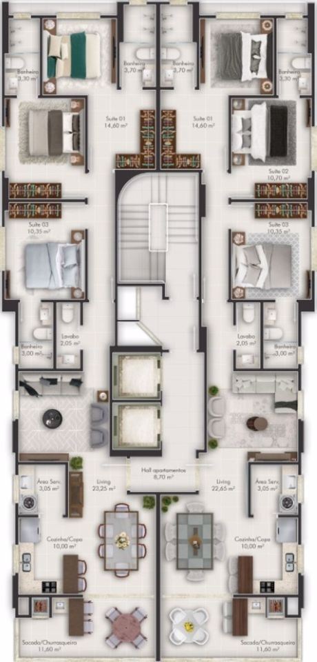 Apartamento, 3 quartos, 257 m² - Foto 8