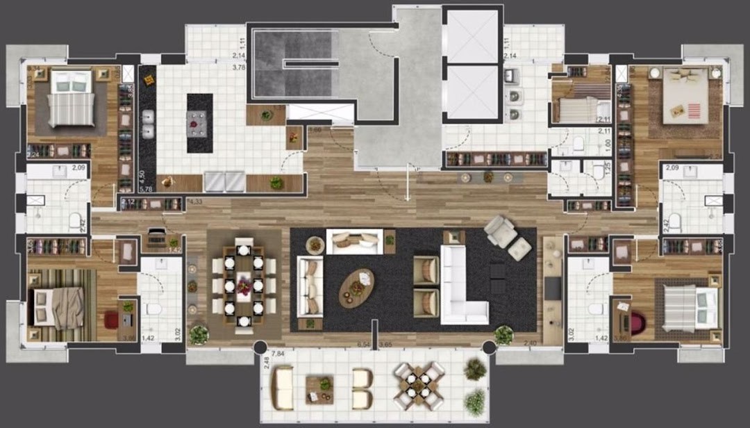 Apartamento, 4 quartos, 257 m² - Foto 7