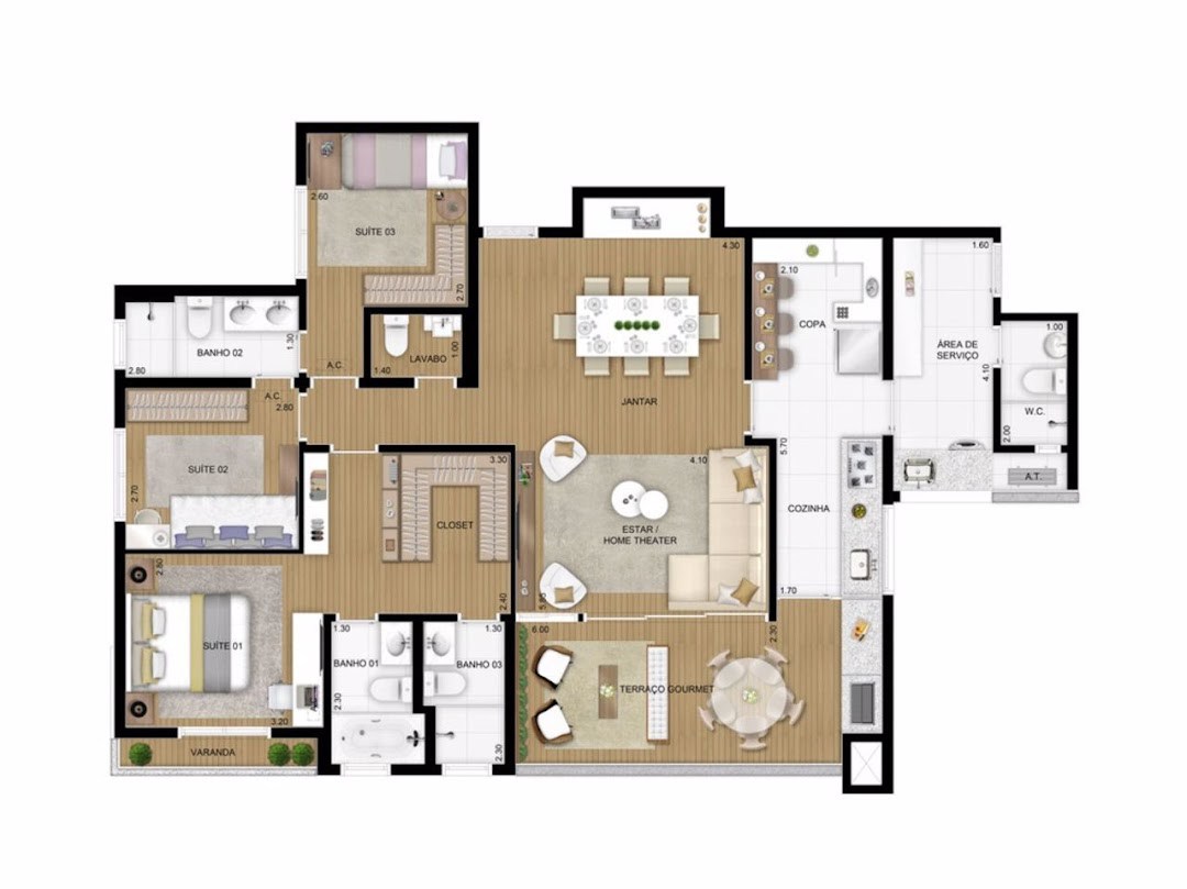 Apartamento, 4 quartos, 128 m² - Foto 14