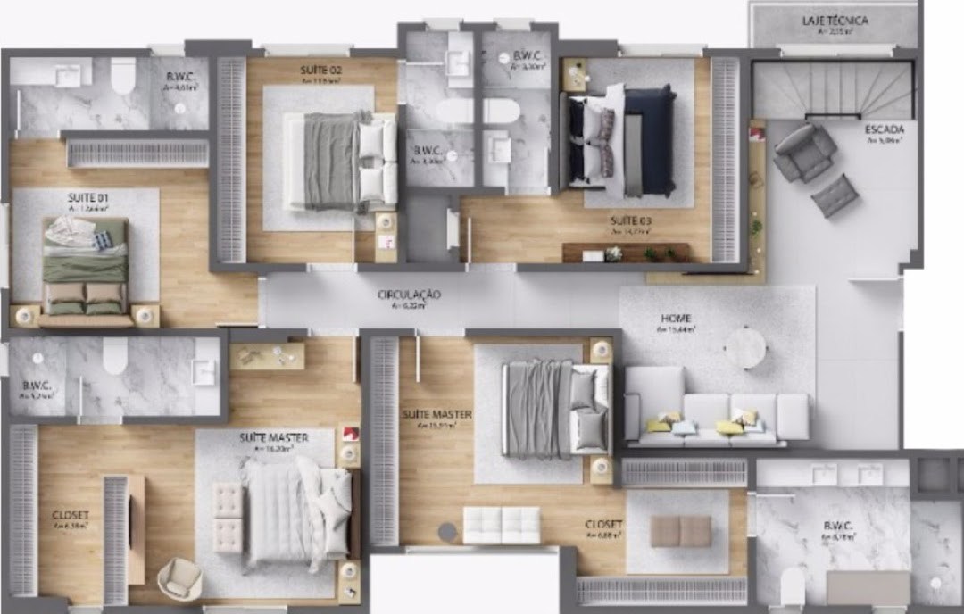 Apartamento, 4 quartos, 157 m² - Foto 4
