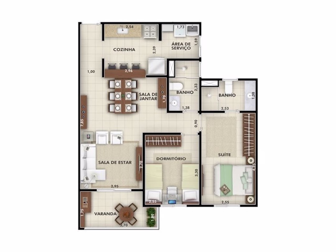 Apartamento, 2 quartos, 73 m² - Foto 9
