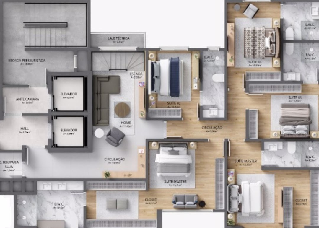 Apartamento, 4 quartos, 157 m² - Foto 9