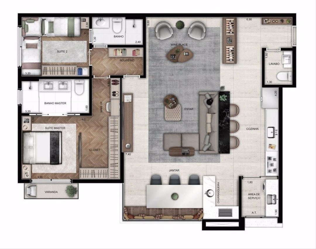 Apartamento, 3 quartos, 118 m² - Foto 4