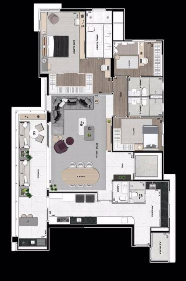 Apartamento, 3 quartos, 190 m² - Foto 52