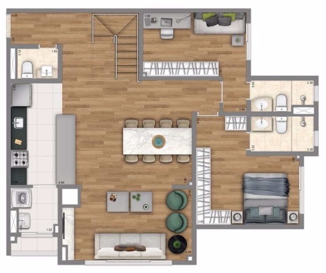 Apartamento, 3 quartos, 96 m² - Foto 20