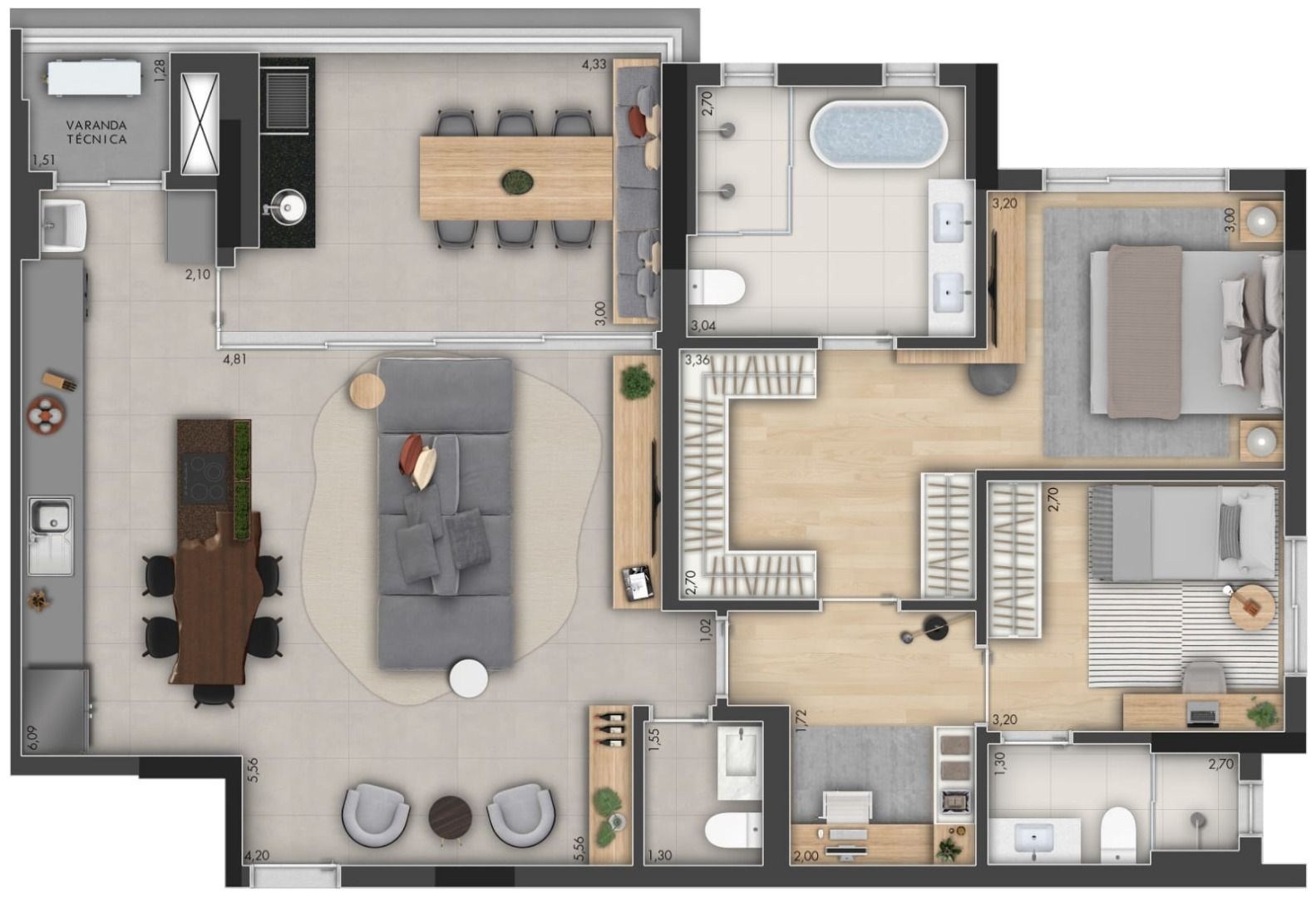 Apartamento, 3 quartos, 115 m² - Foto 21