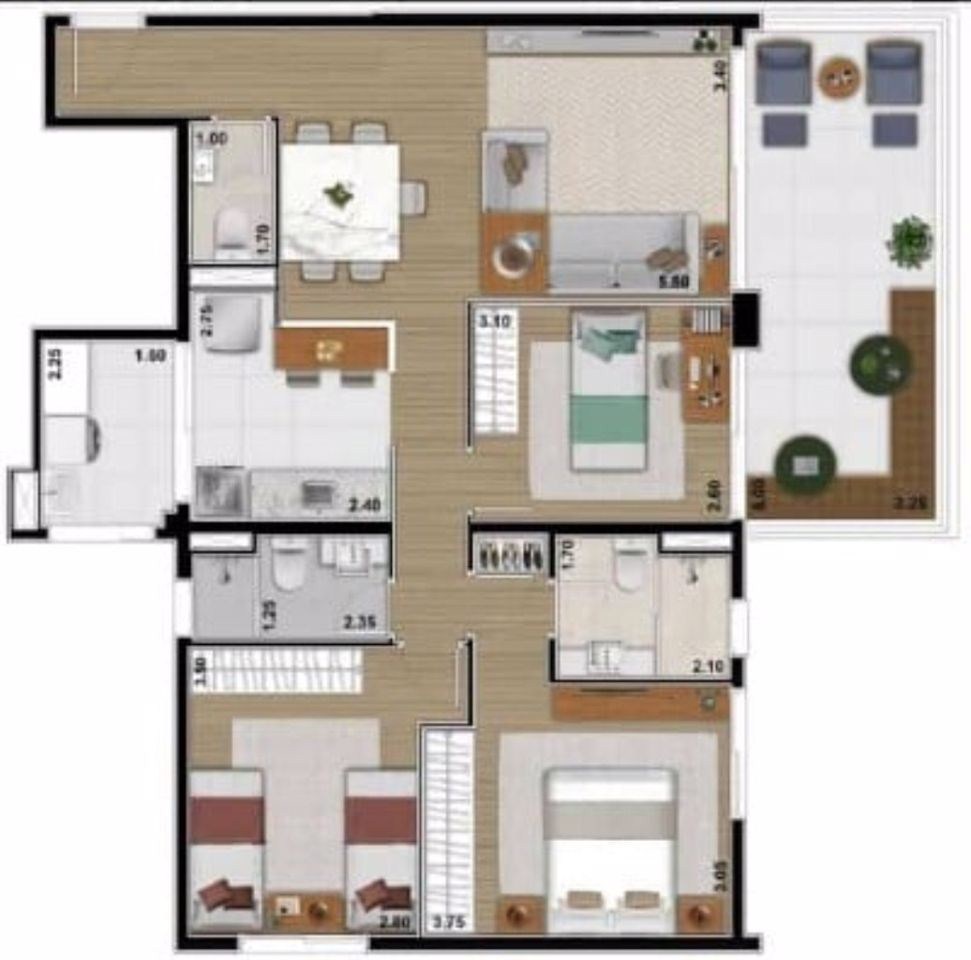 Apartamento, 3 quartos, 213 m² - Foto 22