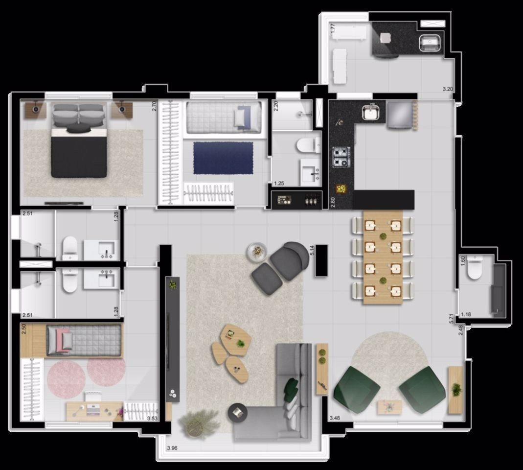 Apartamento, 3 quartos, 113 m² - Foto 7