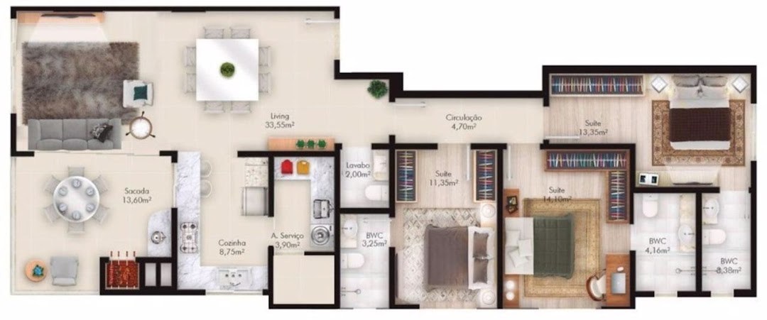Apartamento, 3 quartos, 133 m² - Foto 24