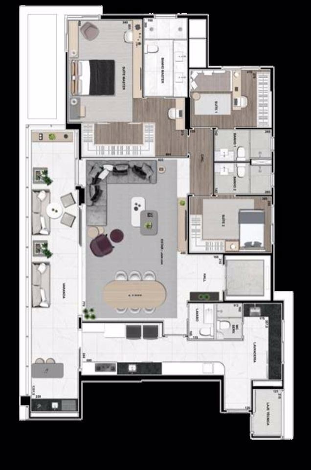 Apartamento, 3 quartos, 190 m² - Foto 49
