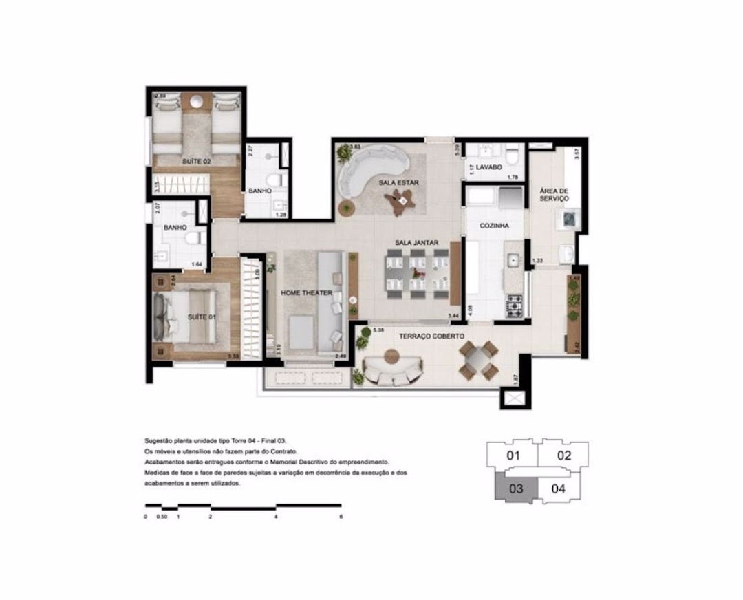 Apartamento, 4 quartos, 141 m² - Foto 44