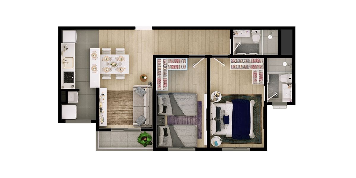 Apartamento, 2 quartos, 58 m² - Foto 17