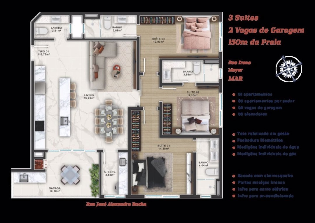 Apartamento, 3 quartos, 114 m² - Foto 31